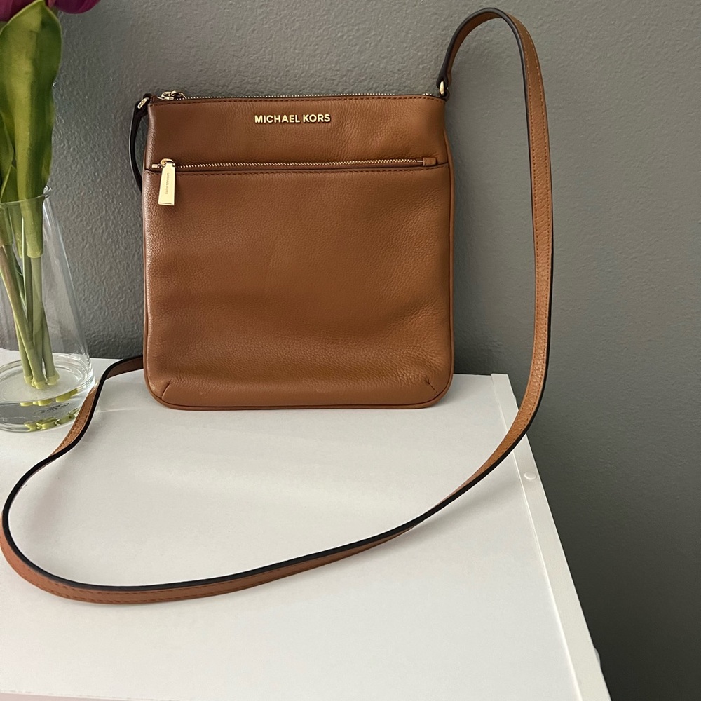 Michael Kors Leather Crossbody Tan
